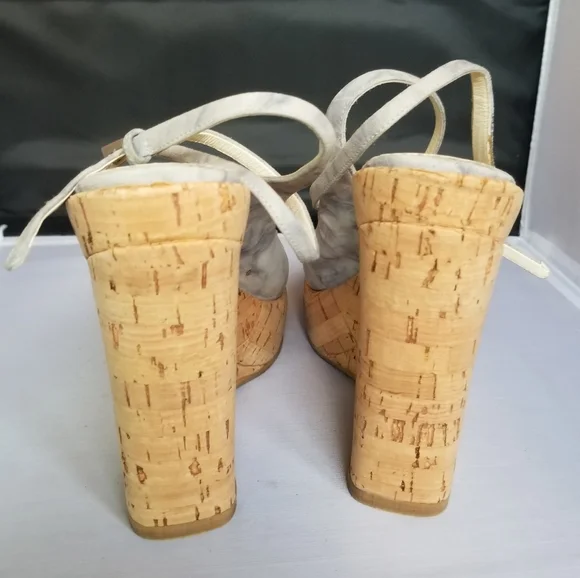 Prada wedge cork heel sandals - Picture 4 of 7